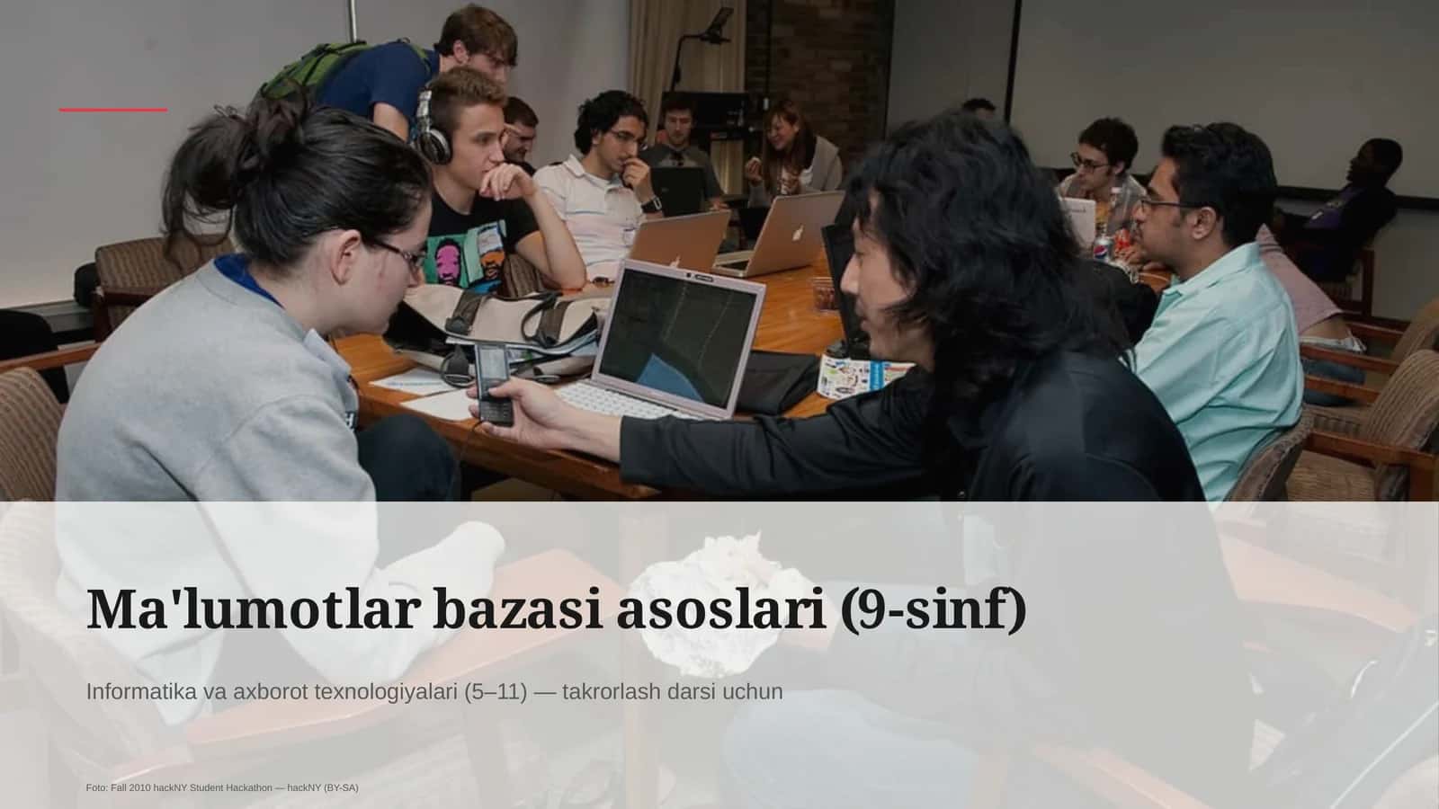 Ma'lumotlar bazasi asoslari (9-sinf) 1