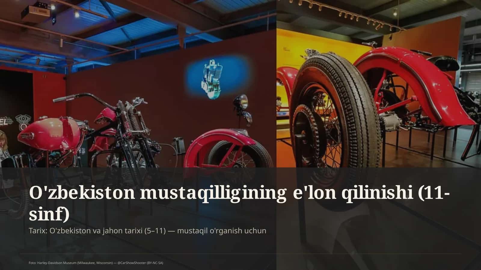 O'zbekiston mustaqilligining e'lon qilinishi (11-sinf) 1