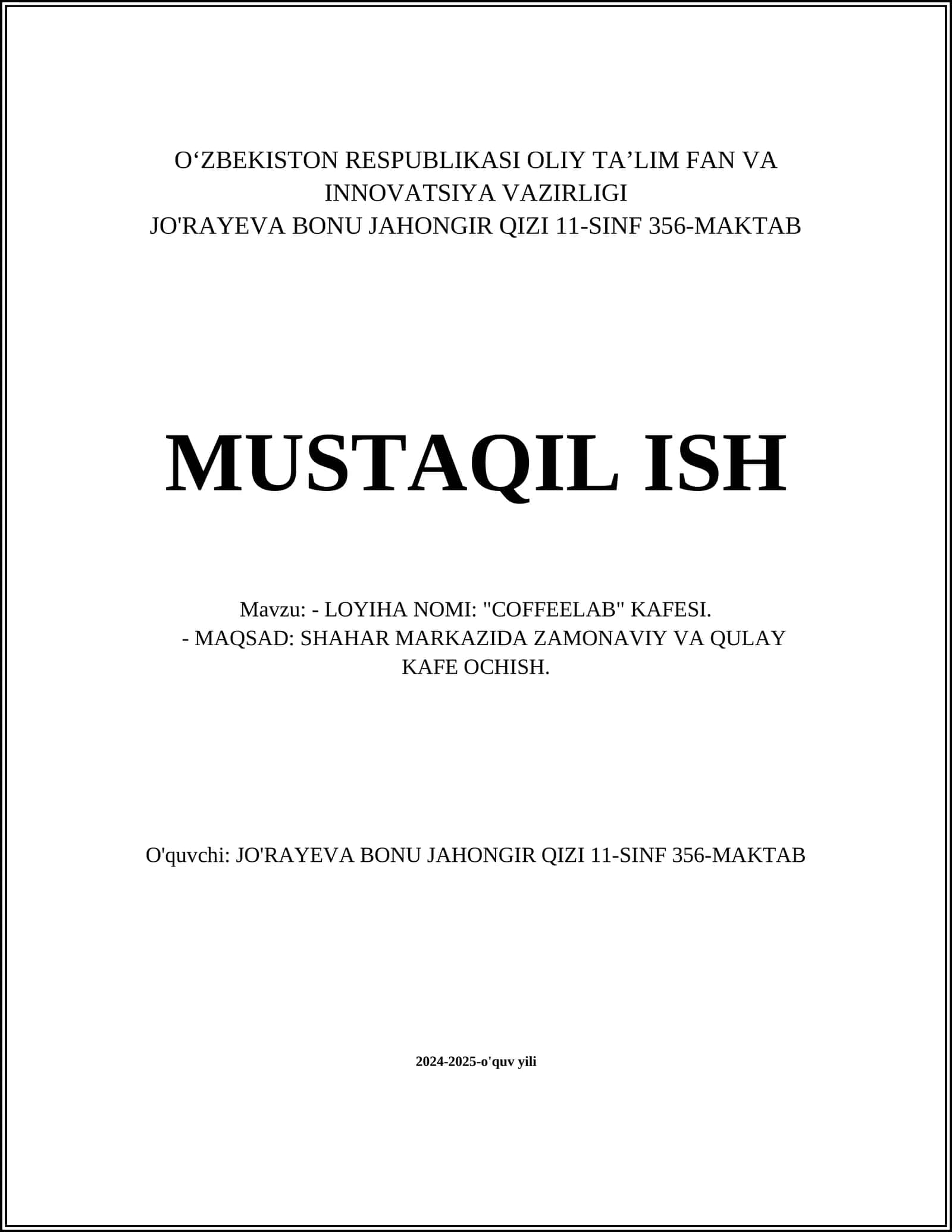 "COFFEELAB" KAFESI 1