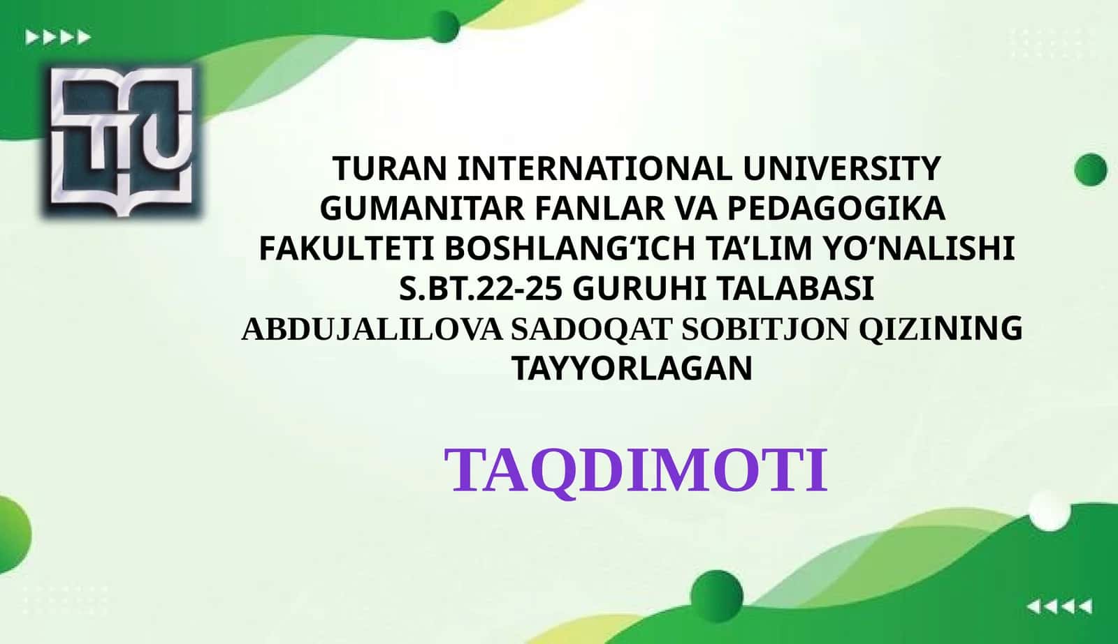 4-sinf "Tabiiy fanlar" darsligining mazmuni va strukturasi 1