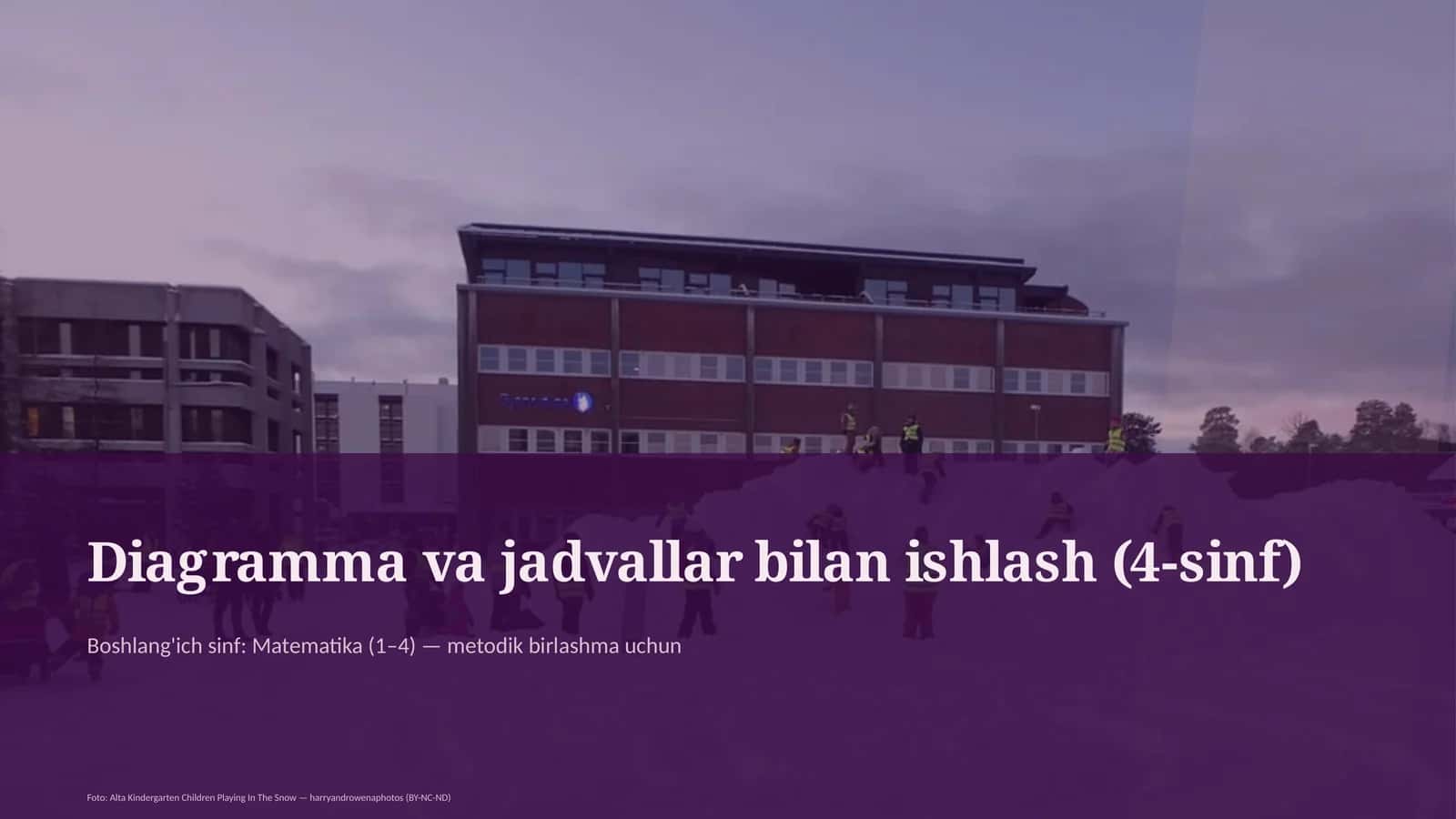 Diagramma va jadvallar bilan ishlash (4-sinf) 1