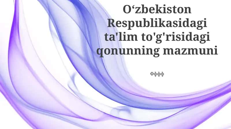 Umumiy Qoidalar 1
