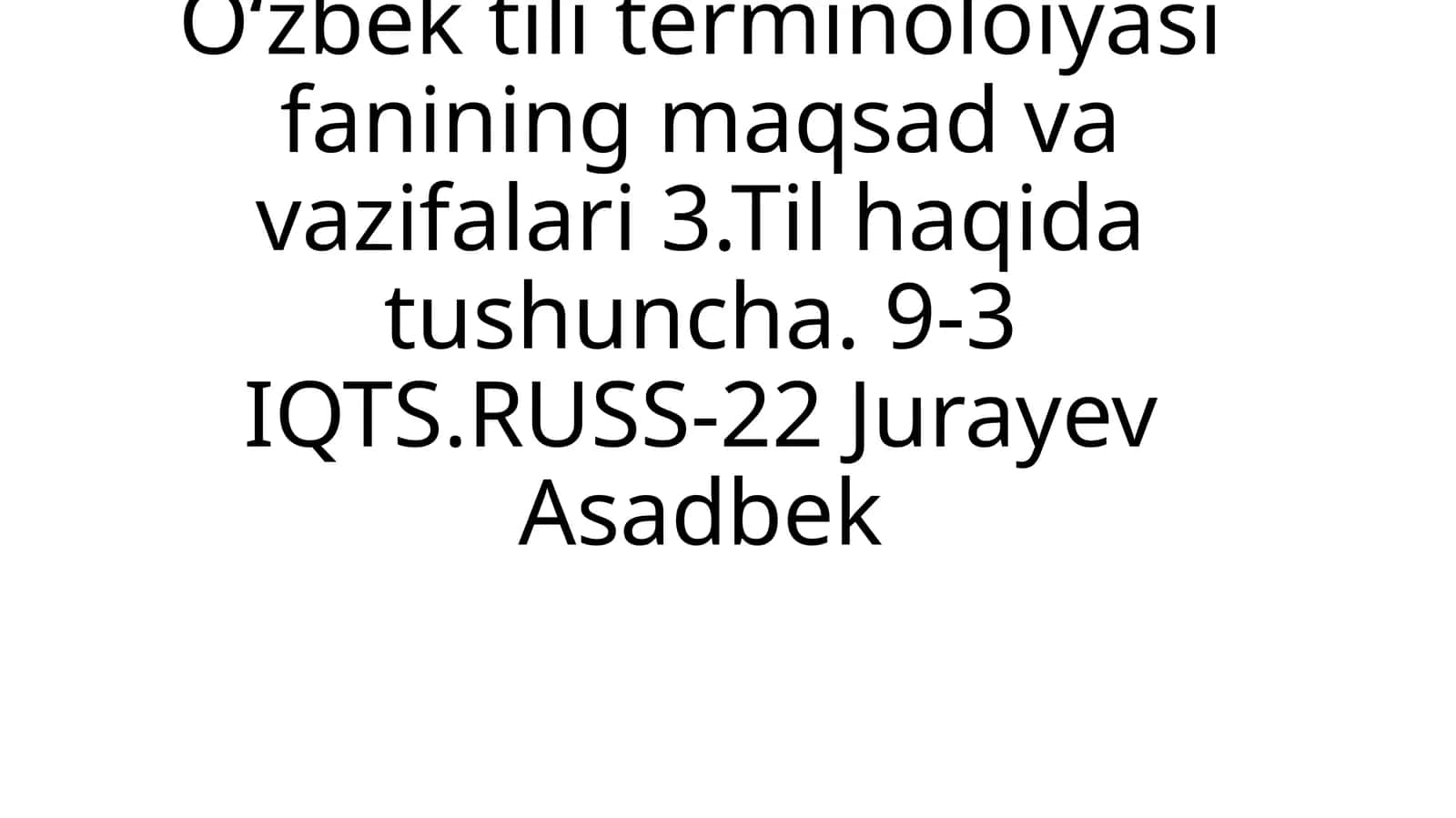 TERMIN 1