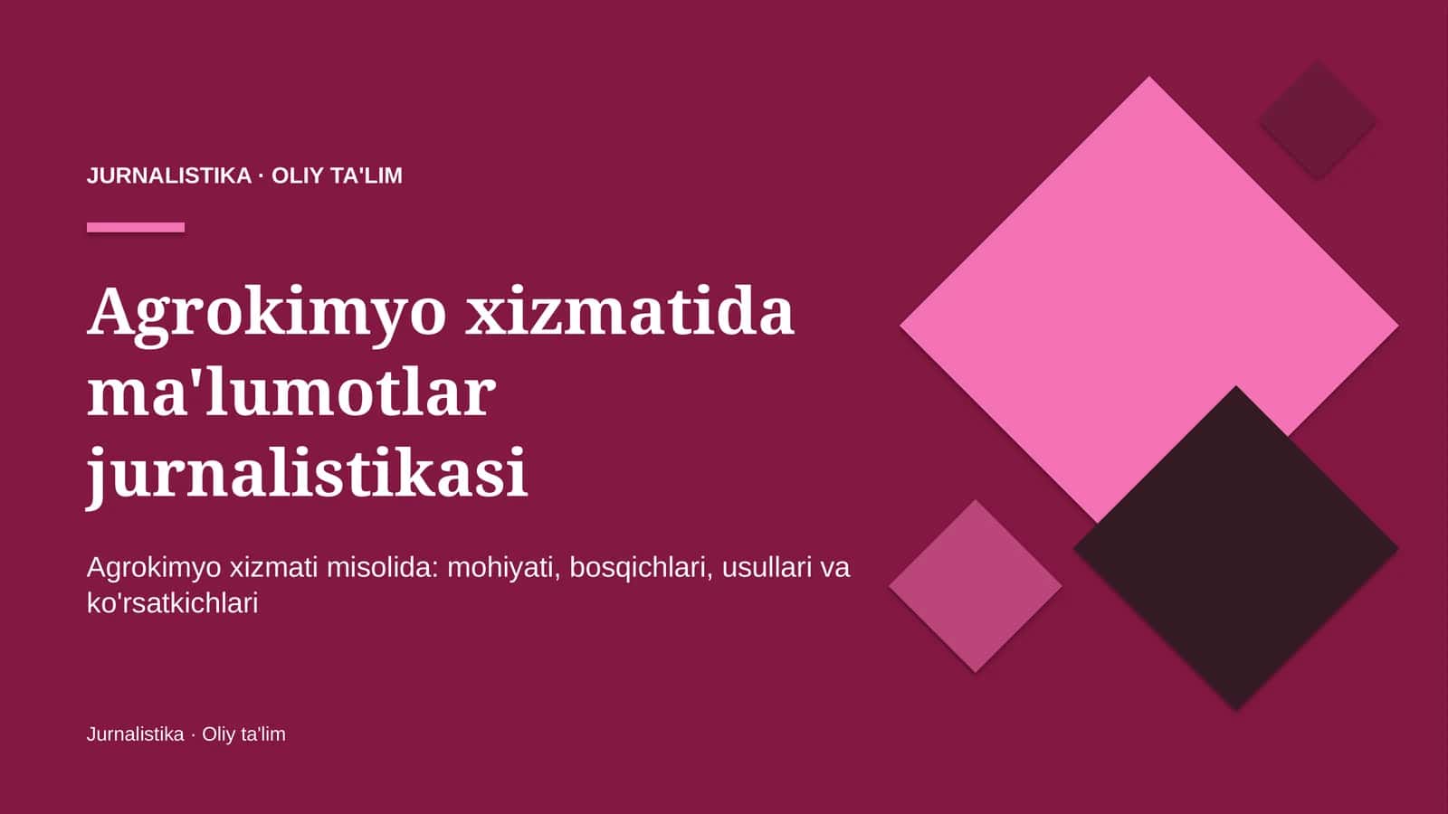 Agrokimyo xizmatida ma'lumotlar jurnalistikasi 1
