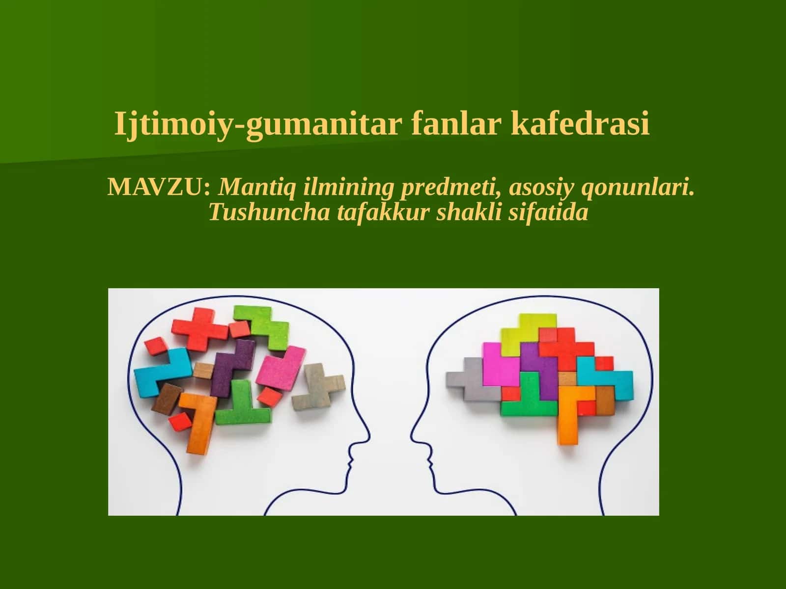 Mantiq ilmi Falsafada 1