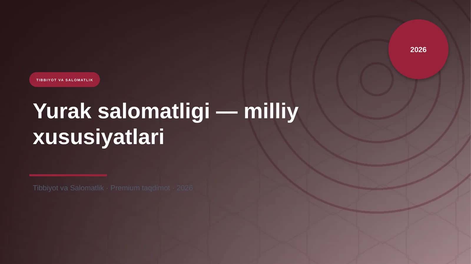 Yurak salomatligi — milliy xususiyatlari 1