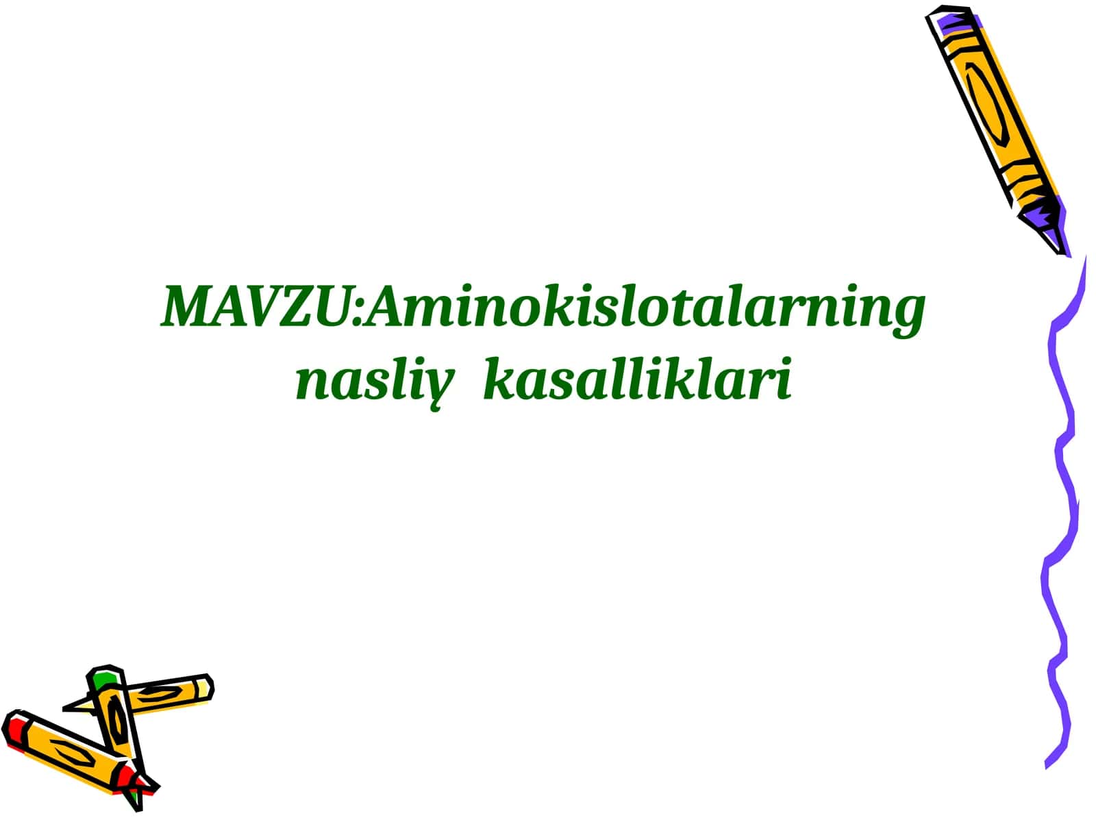 Aminokislotalarning nasliy kasalliklari 1