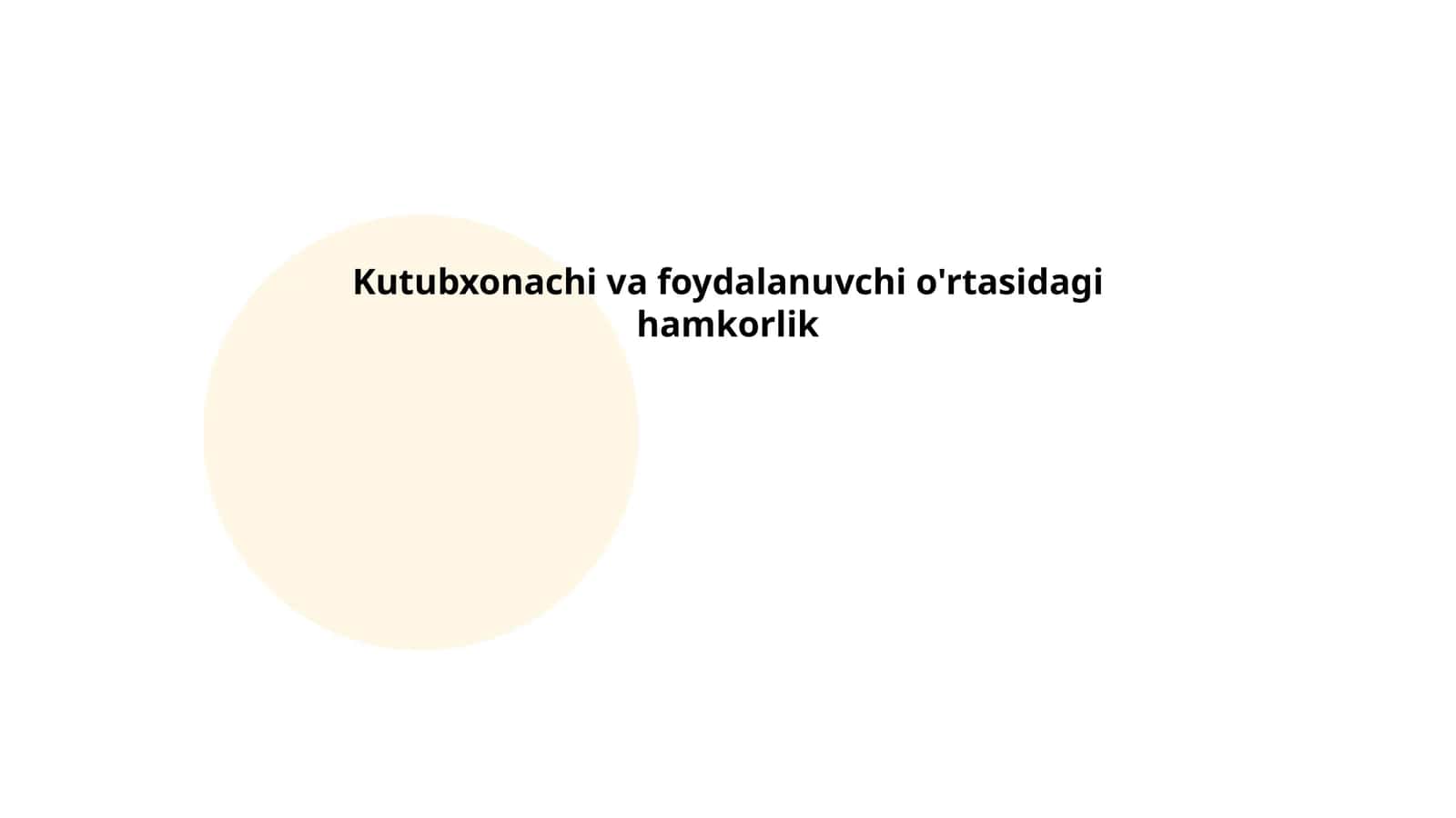 Kutubxonachi va foydalanuvchi o'rtasidagi kommunikatsiya strategiyalari 1