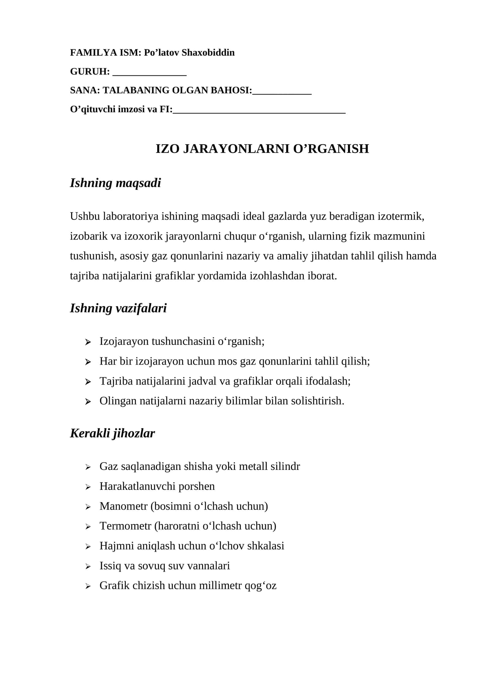 IZOLJARAYONLARNI O’RGANISH 1