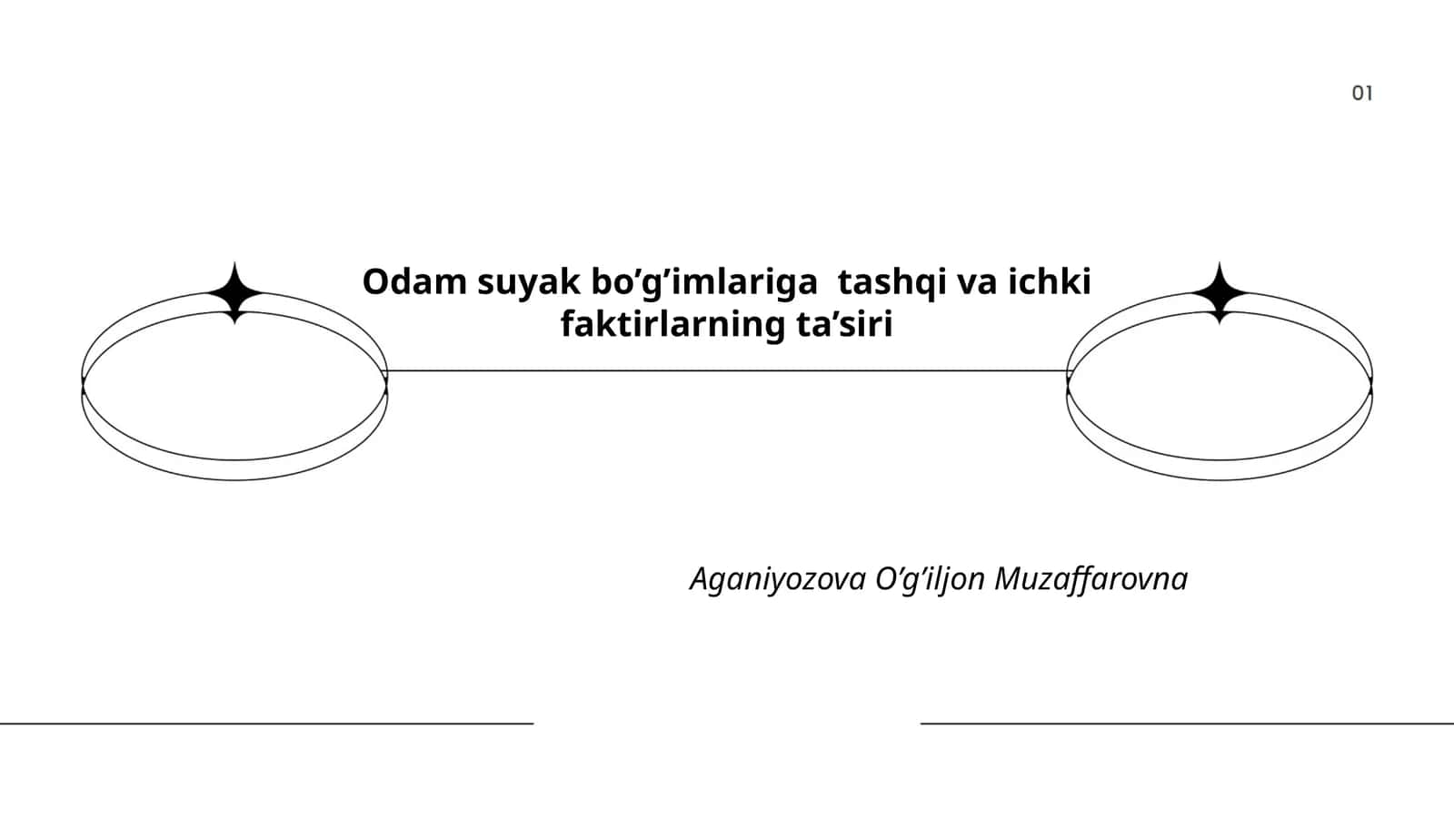 Odam suyak bo’g’imlariga tashqi va ichki faktirlarning ta’siri 1