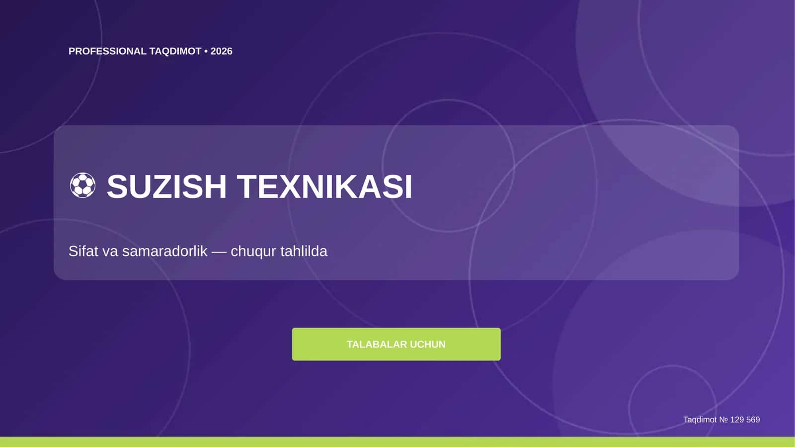 Suzish texnikasi: sifat va samaradorlik 1