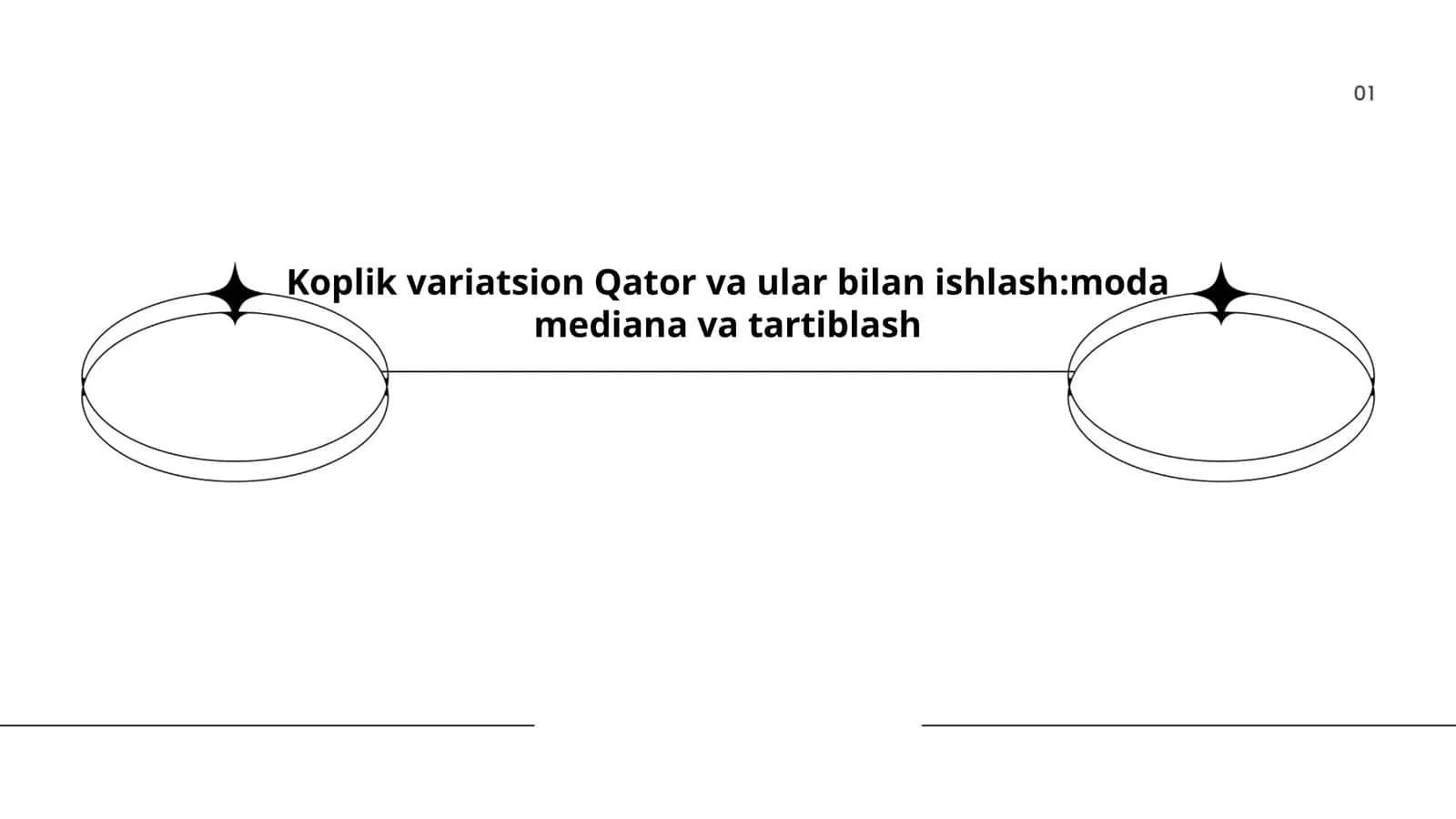 Koplik variatsion Qator va ular bilan ishlash: moda mediana va tartiblash 1