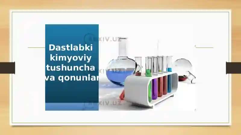 Atomlar va Kimyoviy Elementlar