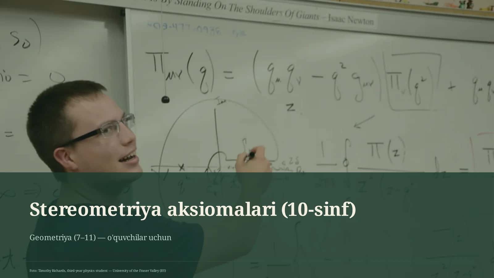 Stereometriya aksiomalari (10-sinf) 1