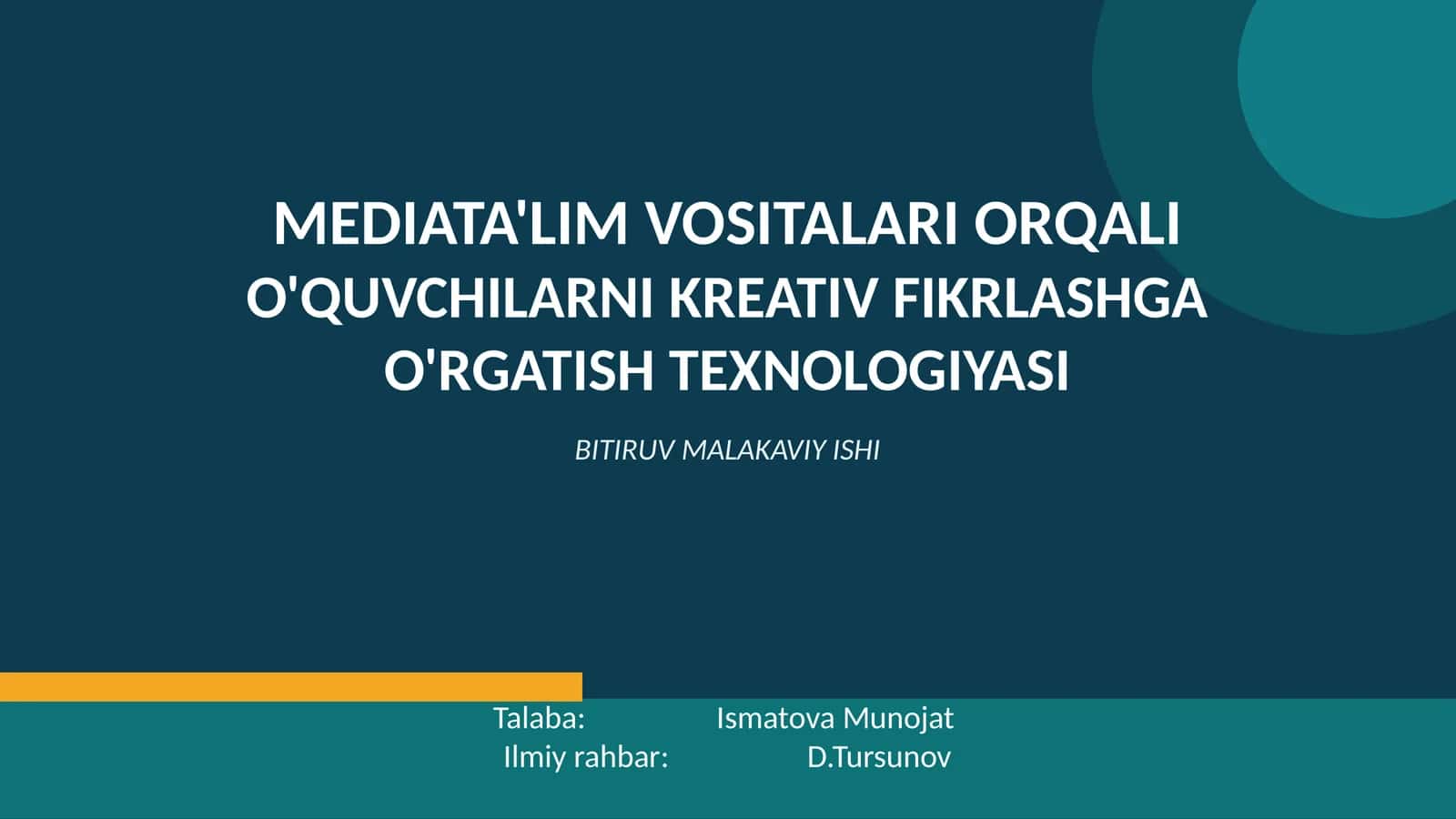 Mediata'LIM VOSITALARI ORQALI 1
