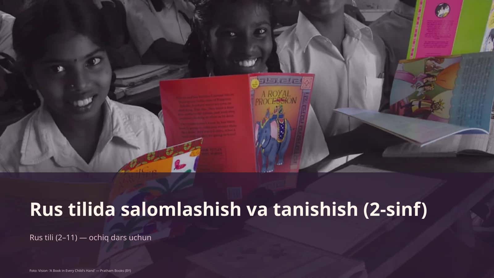 Rus tilida salomlashish va tanishish (2-sinf) 1