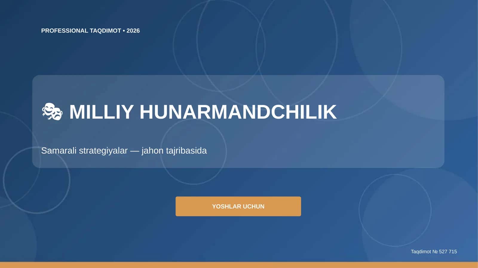 Milliy hunarmandchilik: samarali strategiyalar (jahon tajribasida) [yoshlar uchun] 1