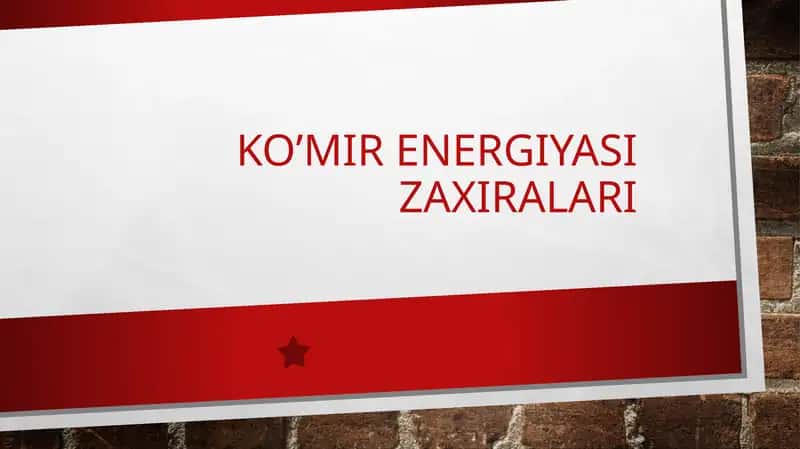 KO’MIR ENERGIYASI ZAXIRALARI 1