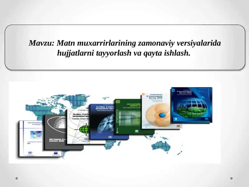 MS Word dasturi 1