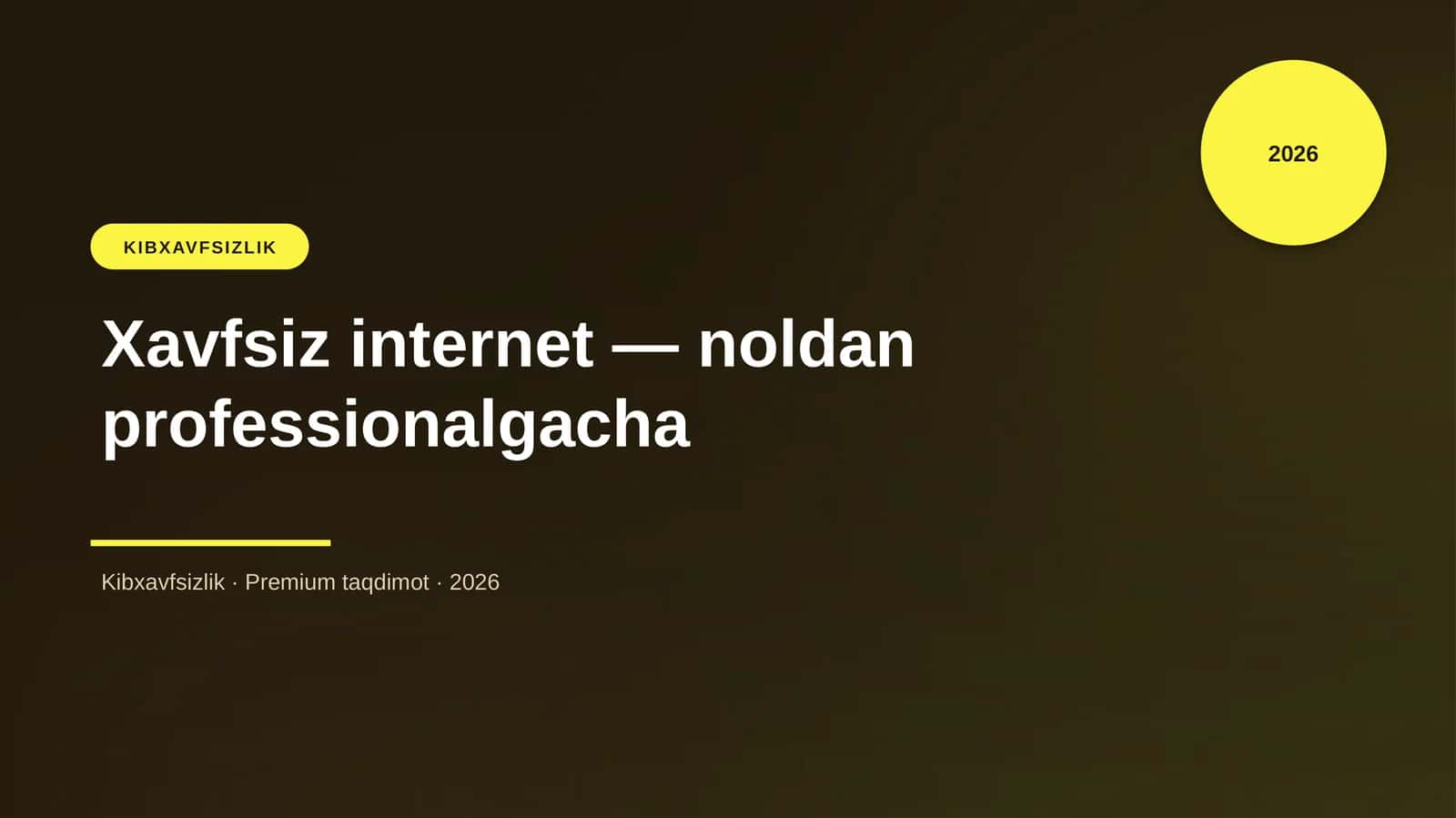 Xavfsiz internet — noldan professionalgacha 1