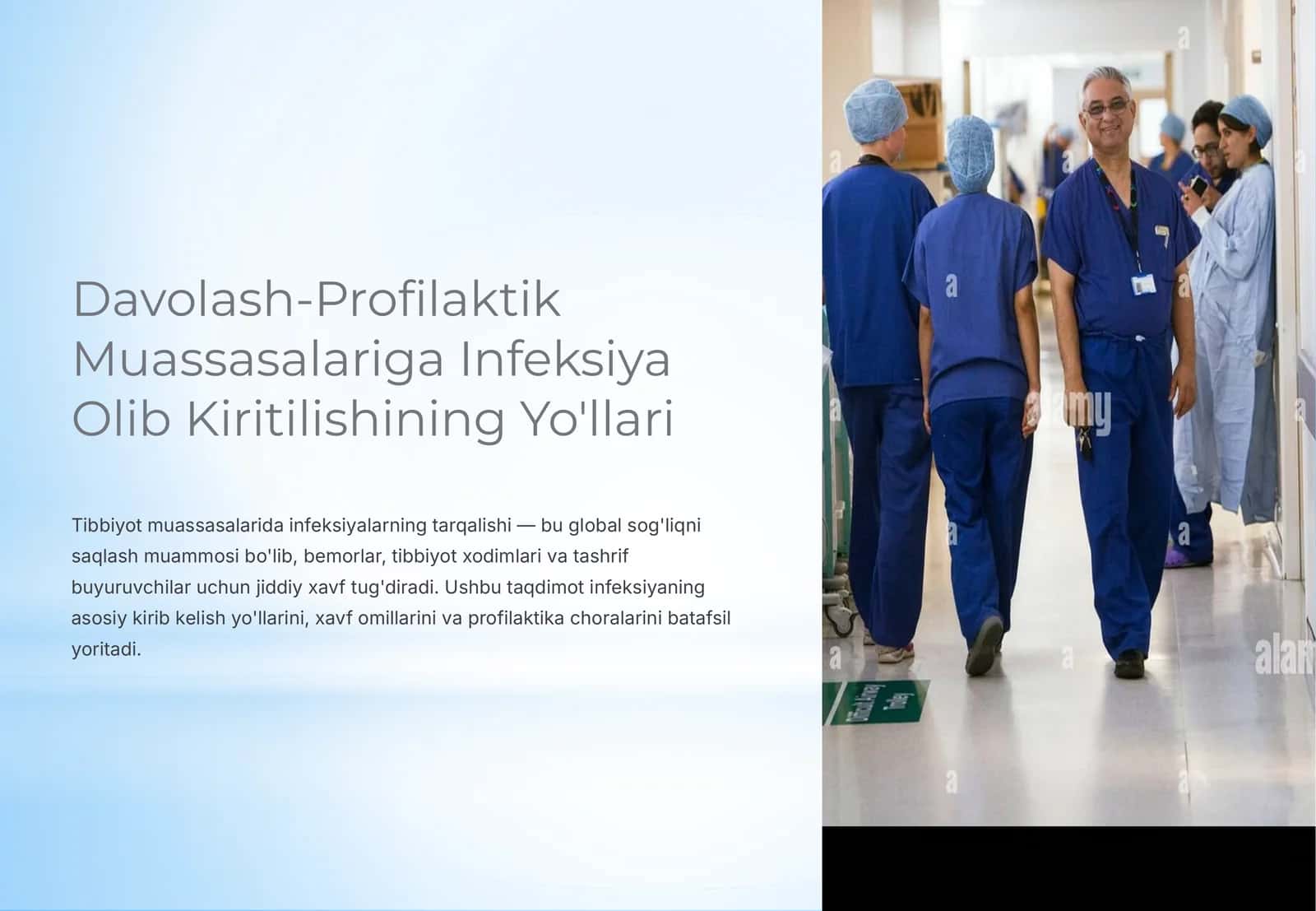 Davolash-Profilaktik Muassasalariga Infeksiya Olib Kiritilishining Yo'llari 1
