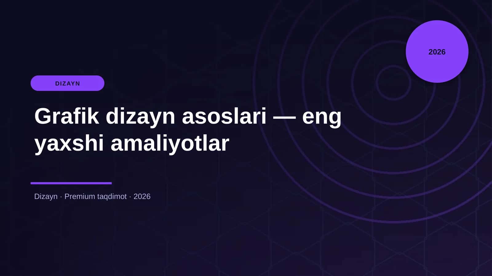Grafik dizayn asoslari — eng yaxshi amaliyotlar 1