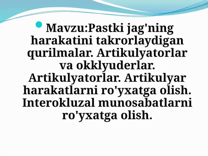 Artikulyatorlar 1