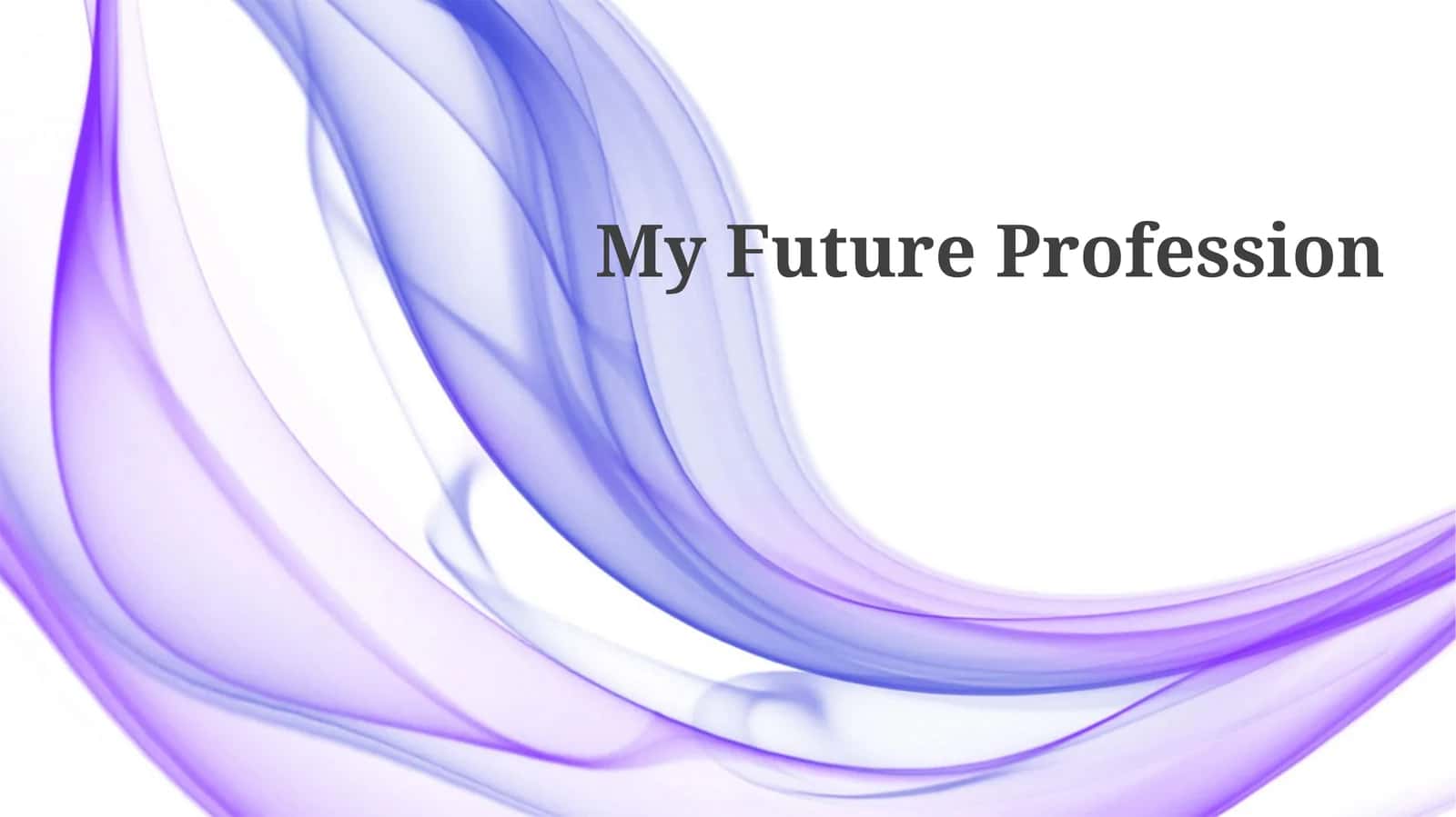 My Future Profession 1