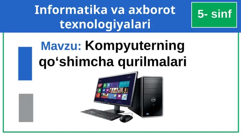 Kompyuterning asosiy qurilmalari 1