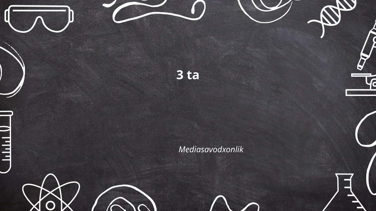 Mediasavodxonlik 1