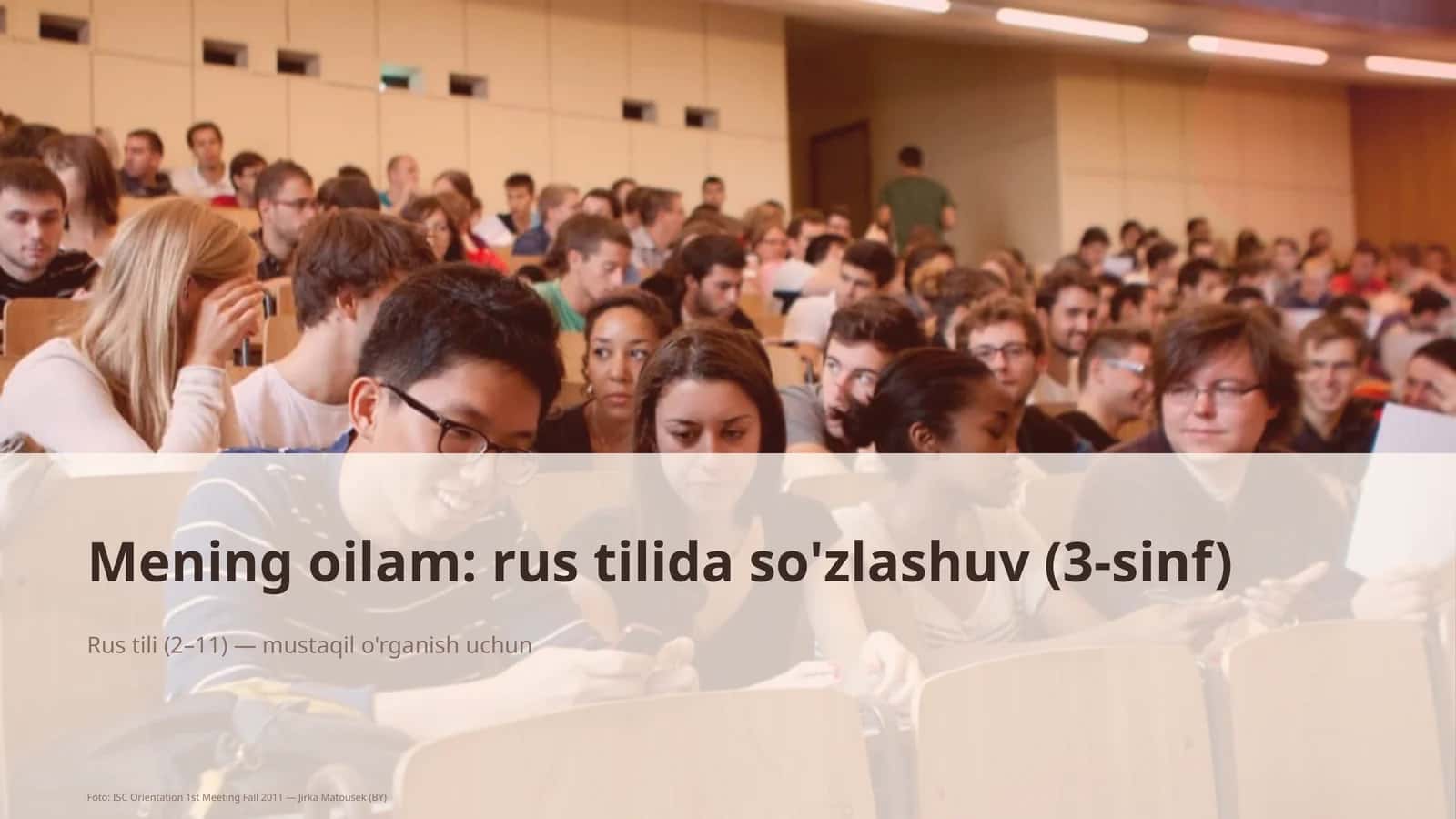 Mening oilam: rus tilida so'zlashuv (3-sinf) 1