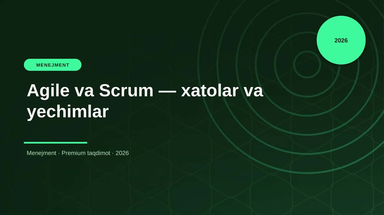 Agile va Scrum — xatolar va yechimlar 1