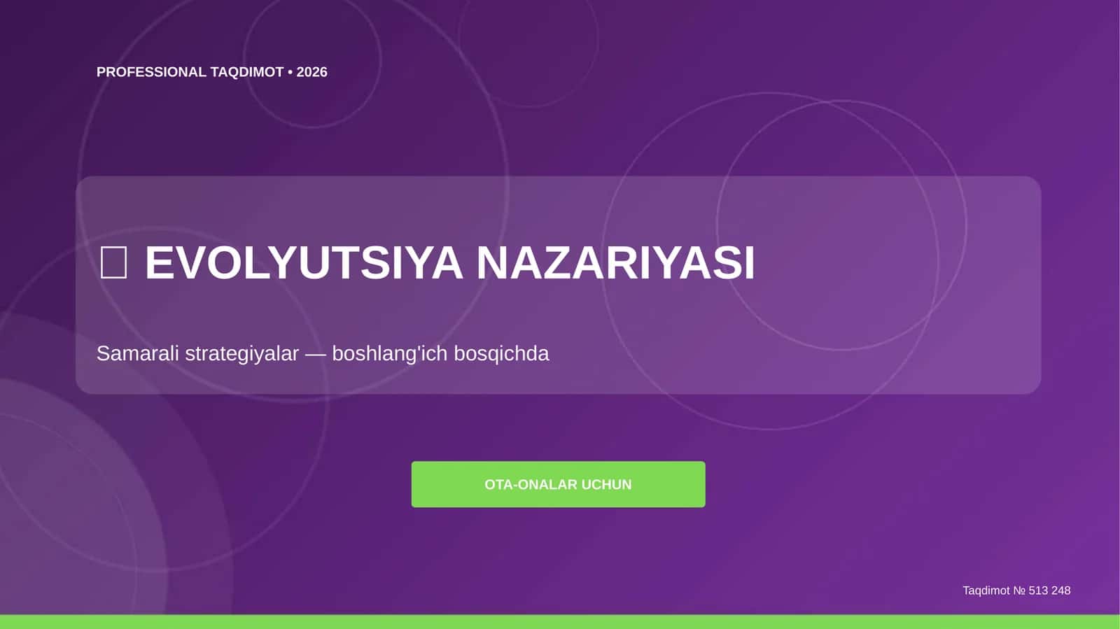 EVOLYUTSIYA NAZARIYASI 1