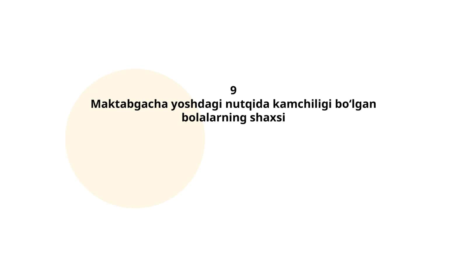 Maktabgacha yoshdagi nutqida kamchiligi bo‘lgan bolalarning shaxsi 1