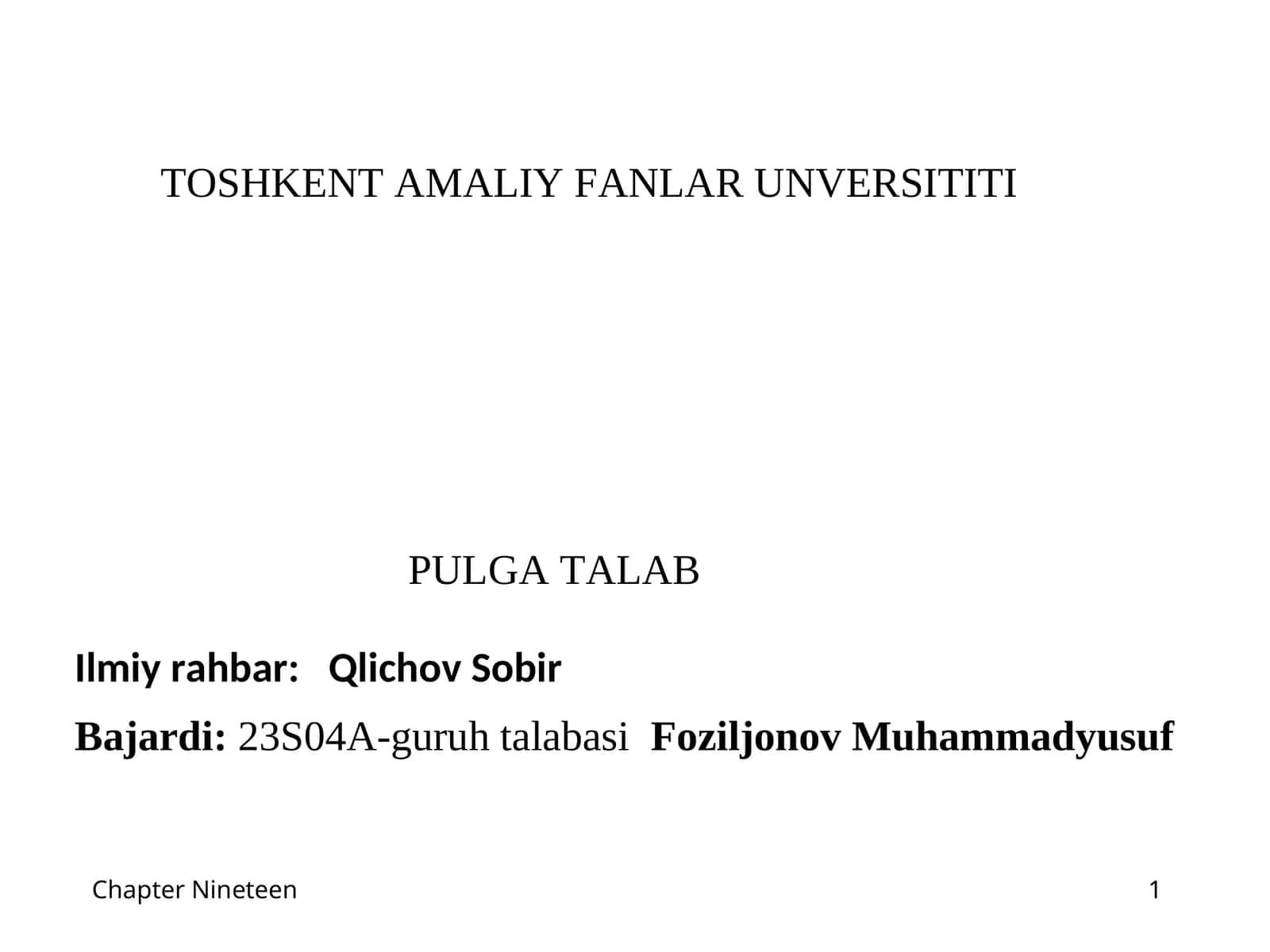 Pulga talab 1