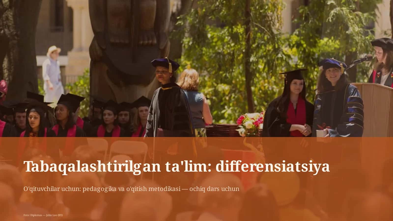 Tabaqalashtirilgan ta'lim: differensiatsiya 1
