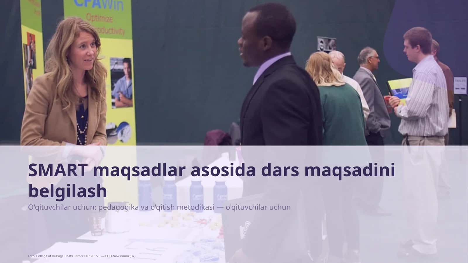 SMART maqsadlar asosida dars maqsadini belgilash 1
