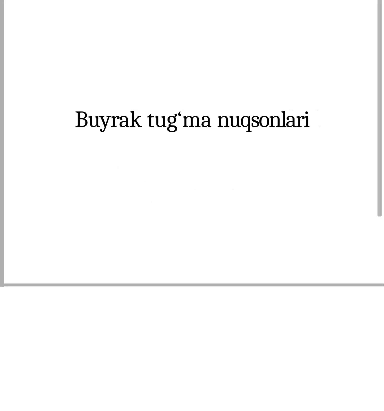 Buyrak tug‘ma nuqsonlari 1