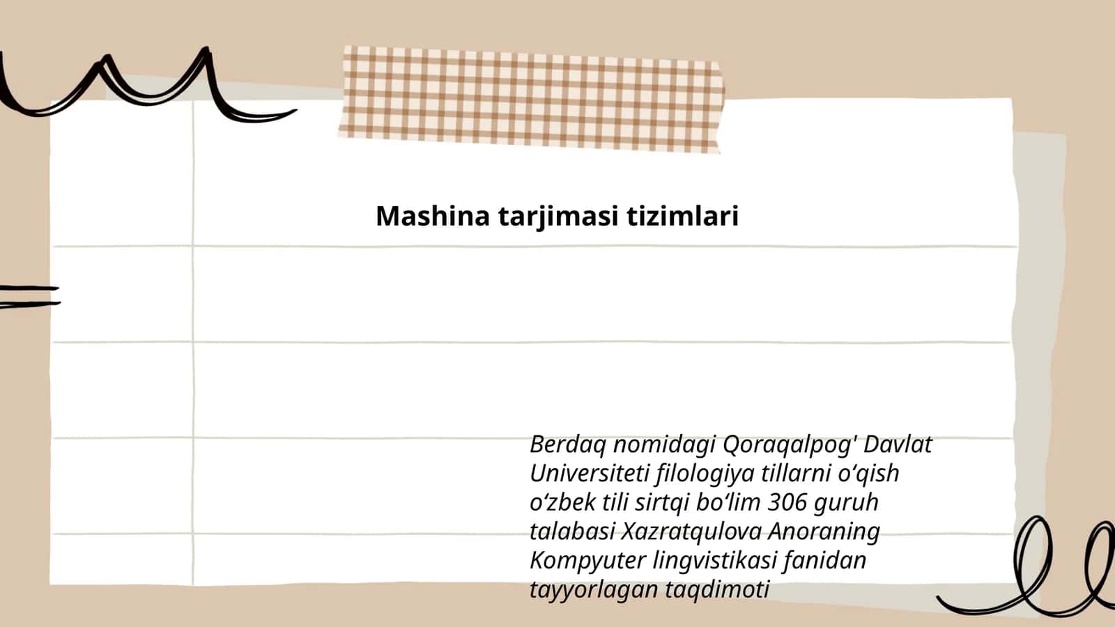 Mashina tarjimasi tizimlari 1
