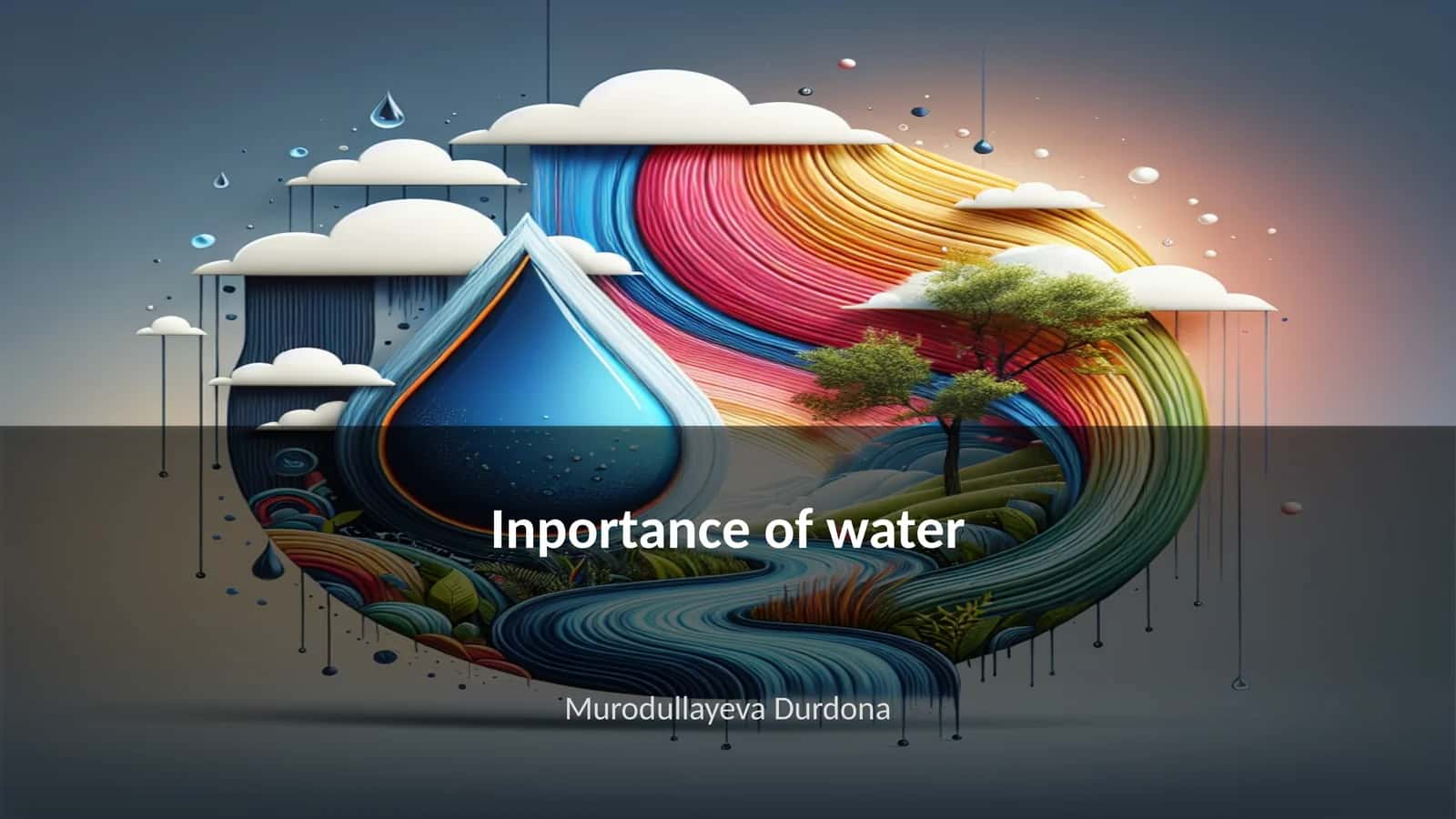Inportance of water 1