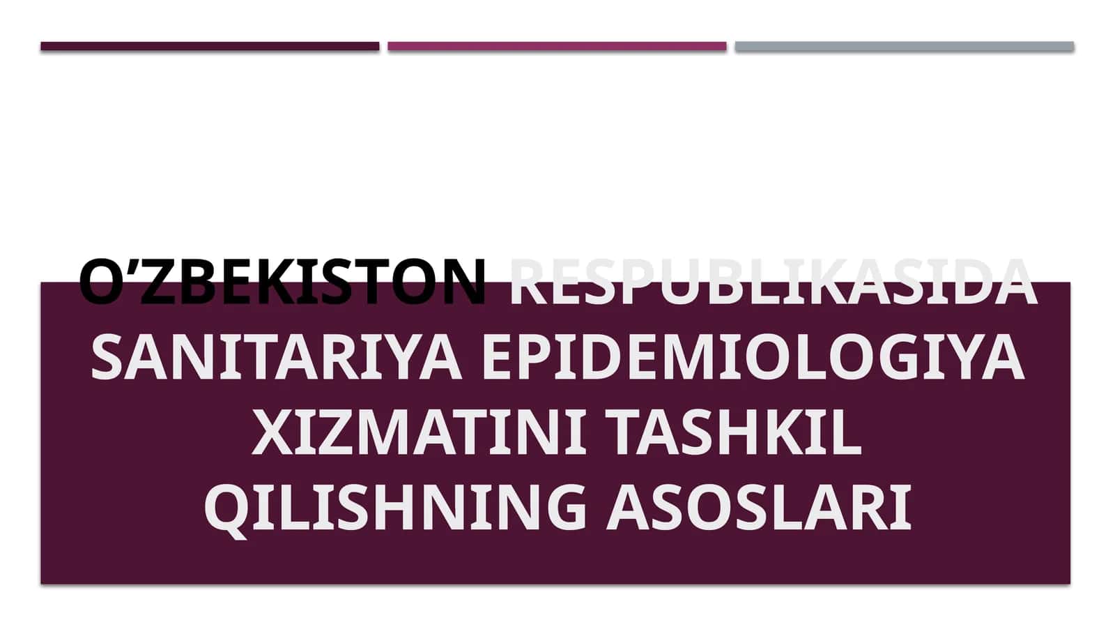 Sanitariya epidemiologiya xizmati 1