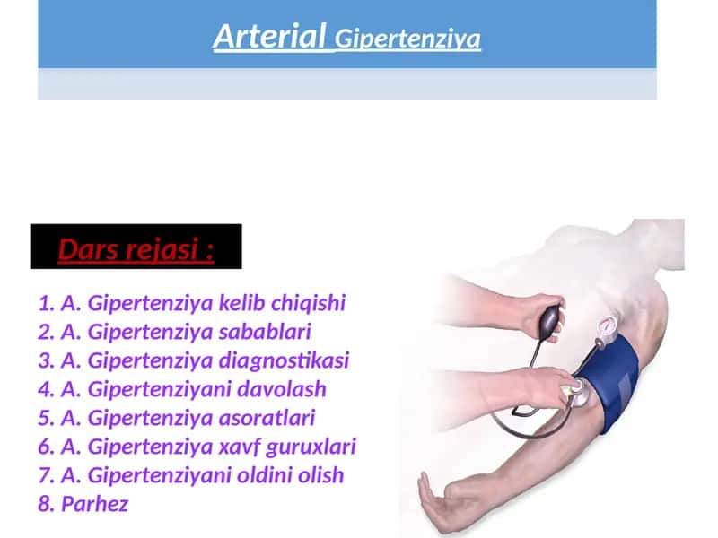 A. Gipertenziya 1