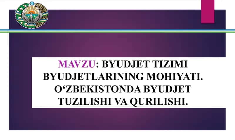 Davlat tuzilishi shakllari va ularning mamlakatdagi byudjet tuzilishiga ta’siri 1