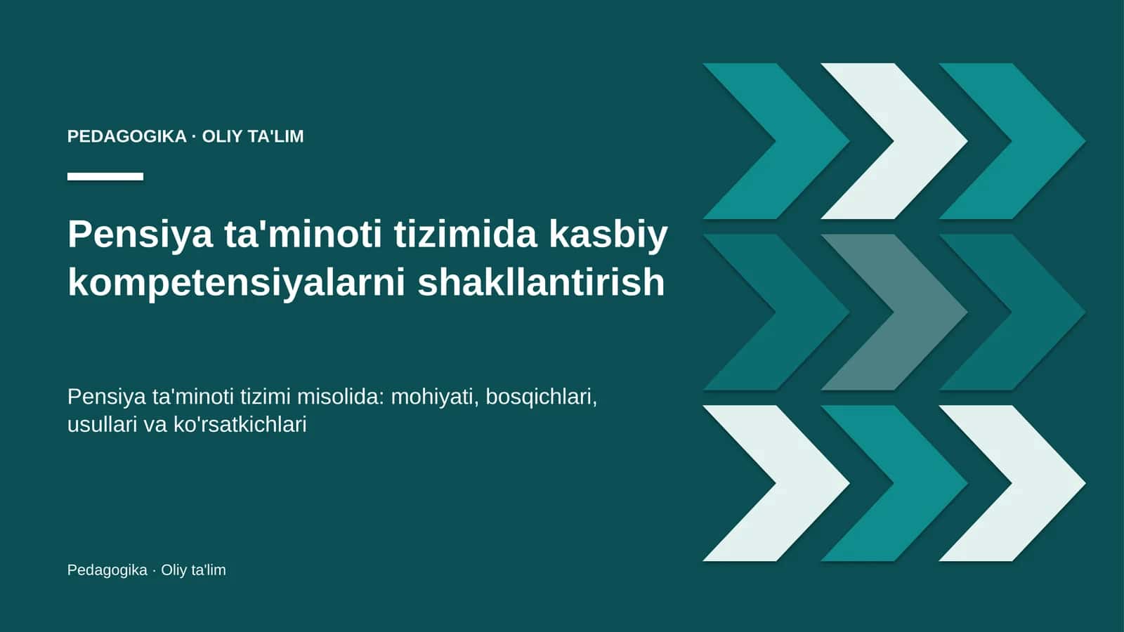 pensiya ta'minoti tizimida kasbiy kompetensiyalarni shakllantirish 1466 1