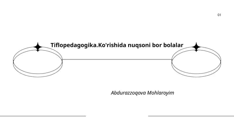 Tiflopedagogika.Ko'rishida nuqsoni bor bolalar 1