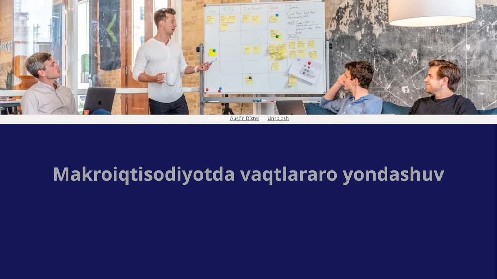 Makroiqtisodiyotda vaqtlararo yondashuv 1