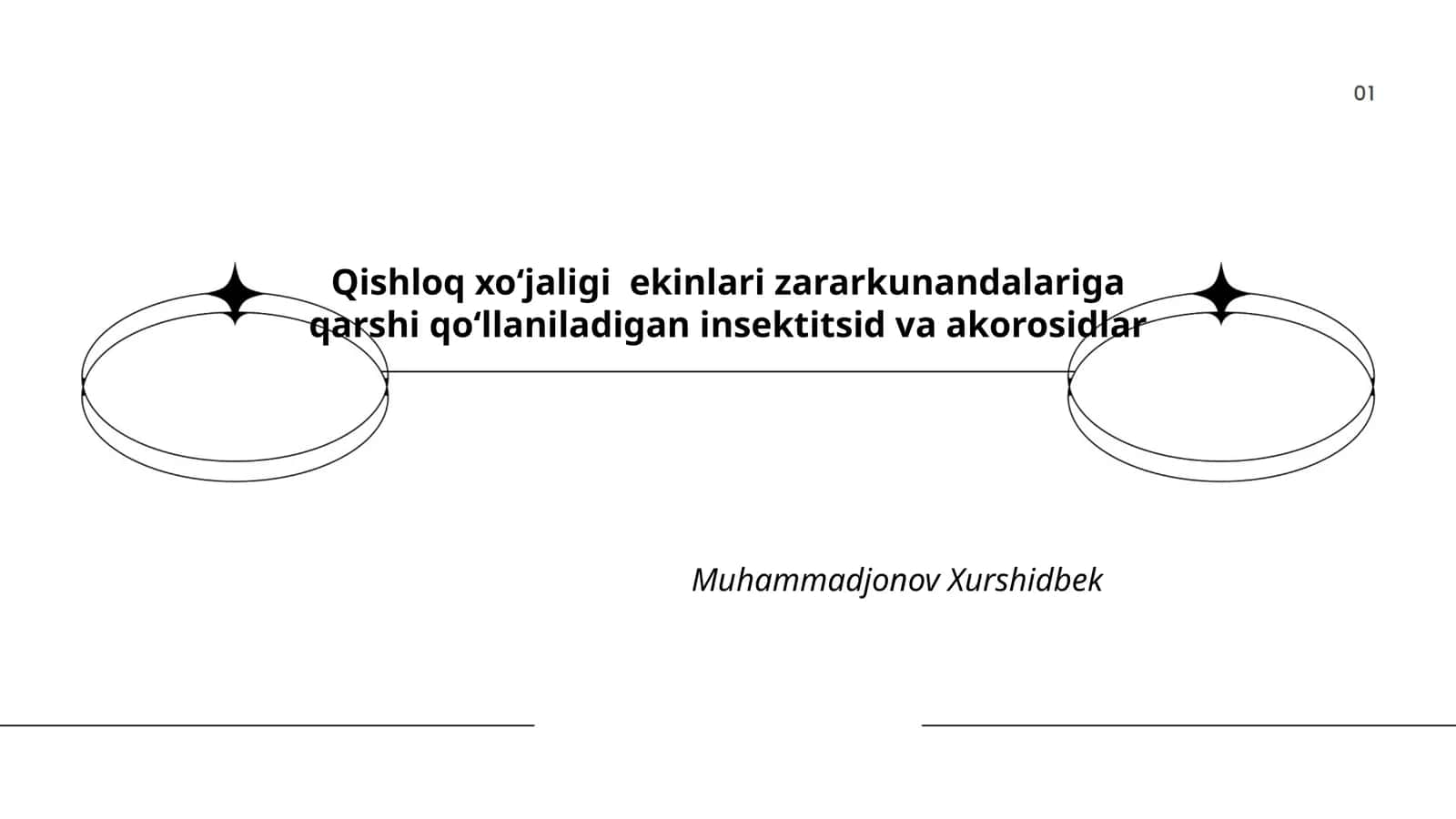 Qishloq xoʻjaligi ekinlari zararkunandalariga qarshi qoʻllaniladigan insektitsid va akorosidlar 1