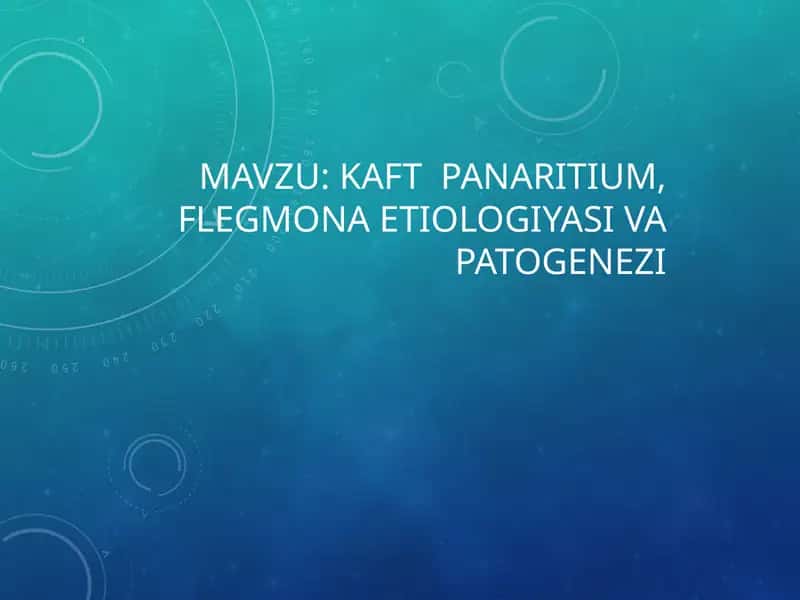 Panaritium 1