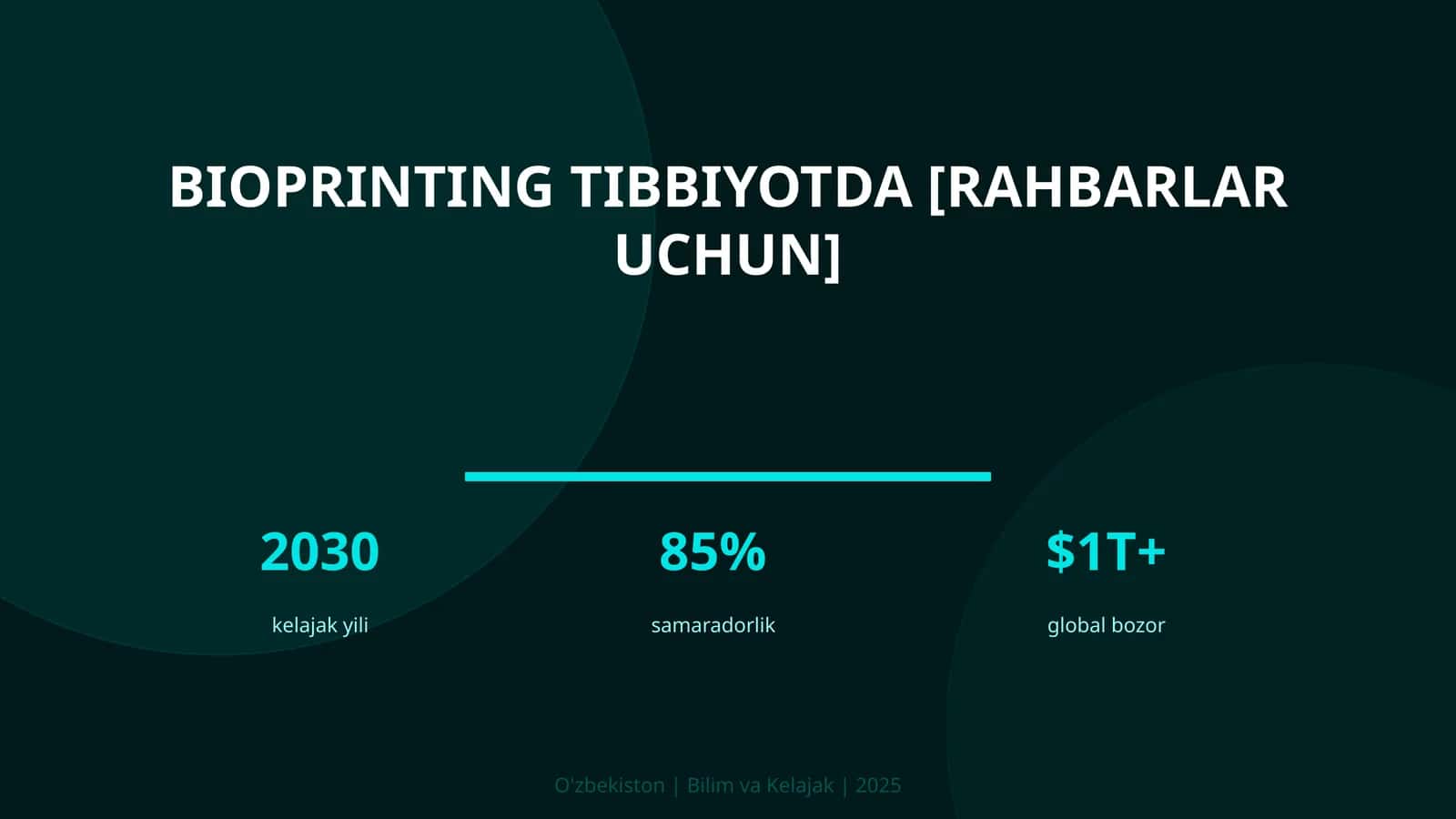 Bioprinting Tibbiyotda [Rahbarlar Uchun] 1