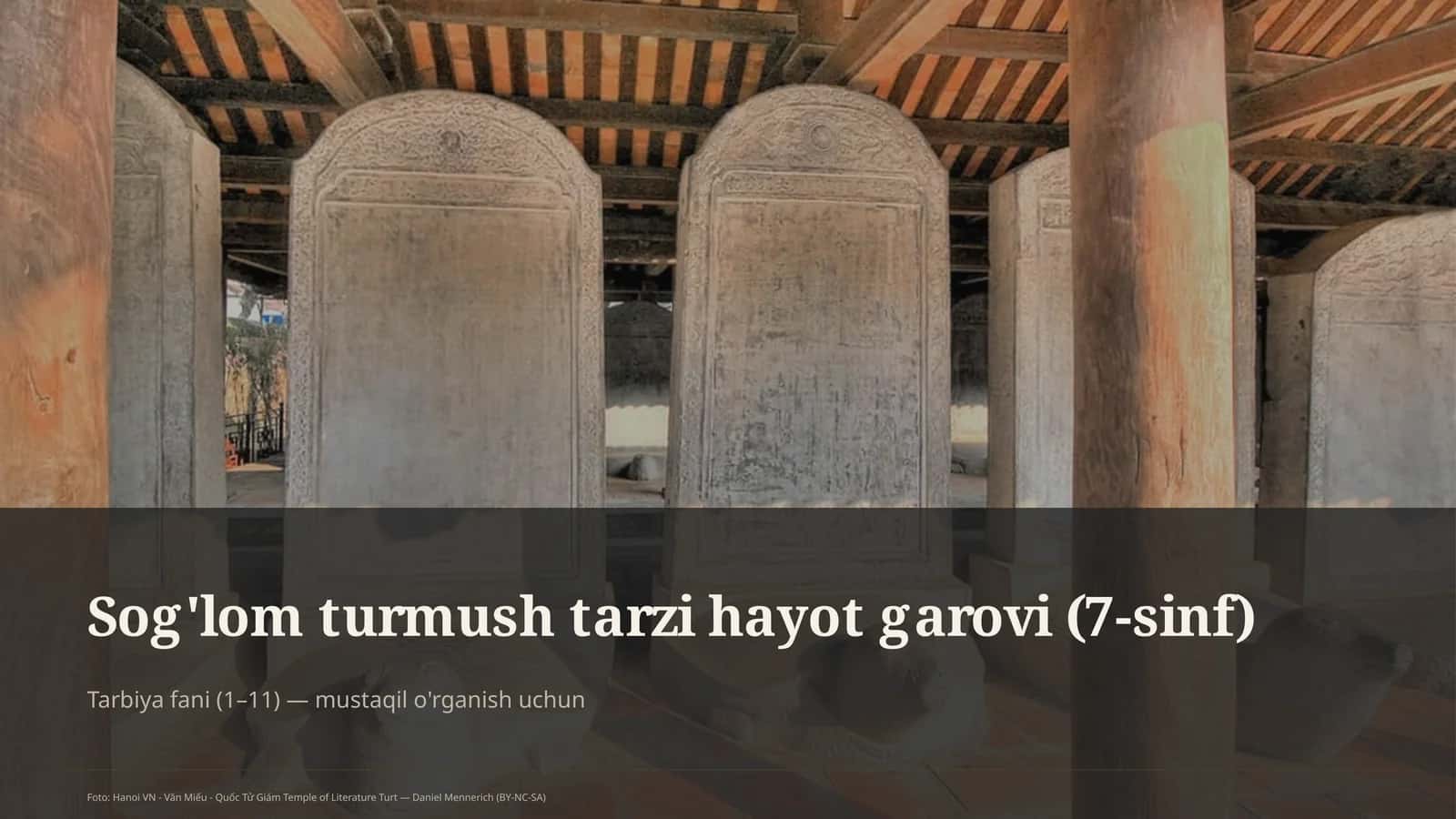 Sog'lom turmush tarzi hayot garovi (7-sinf) 1